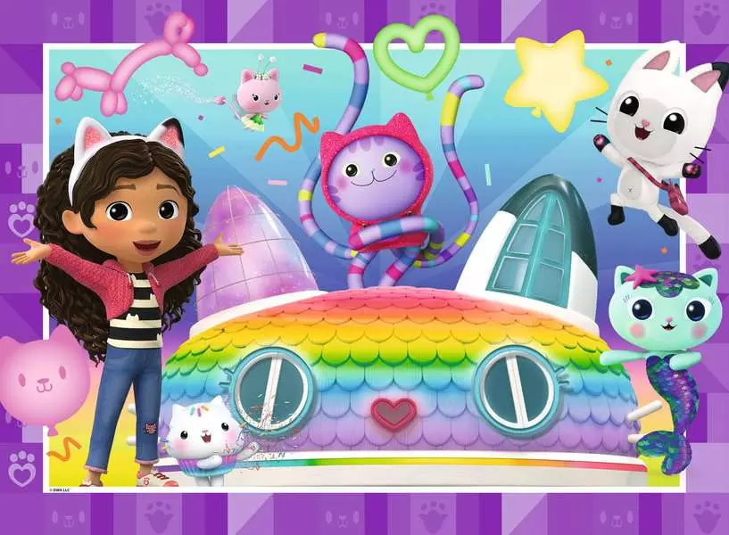 Gabby's Dollhouse: This Calls for a Party! - Children's Puzzle, 100 Pieces (XXL)