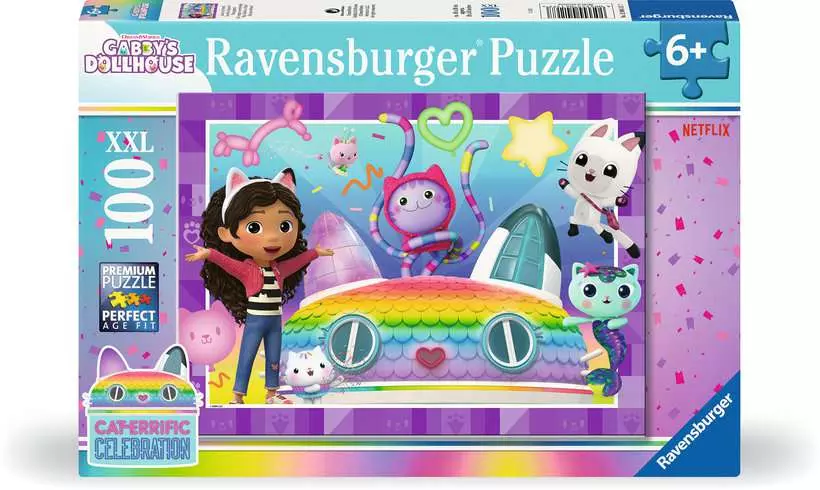 Gabby's Dollhouse: This Calls for a Party! - Children's Puzzle, 100 Pieces (XXL)