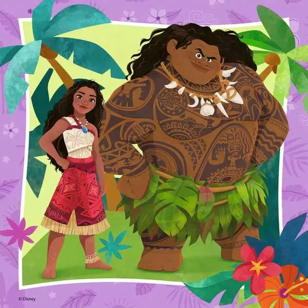 Moana 2: Off To New Adventures - Children's Puzzle, 3 Puzzles x 49 Pieces