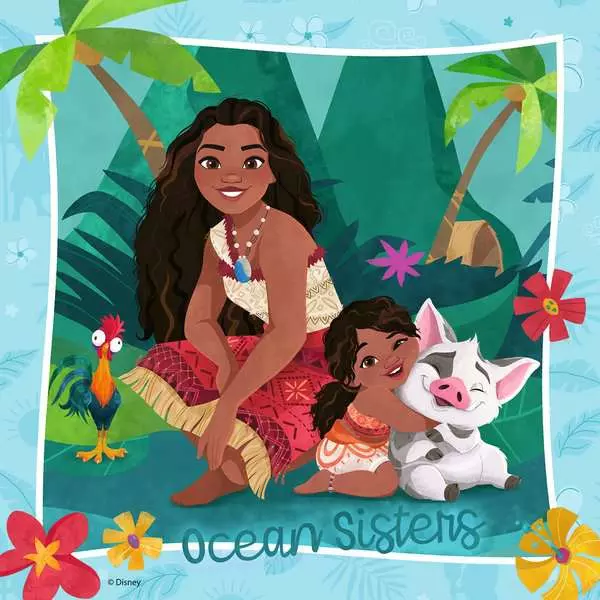 Moana 2: Off To New Adventures - Children's Puzzle, 3 Puzzles x 49 Pieces