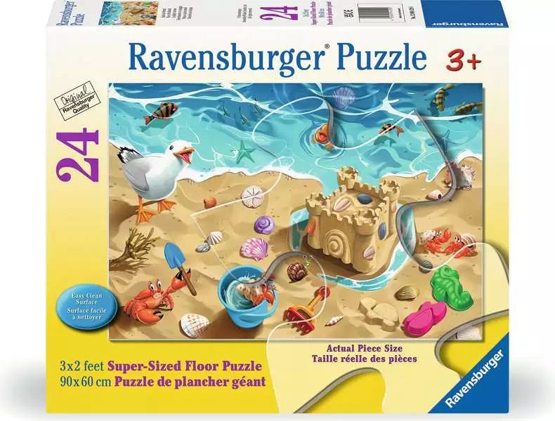 Fun at the Beach - Giant Floor Puzzle, 24 Pieces
