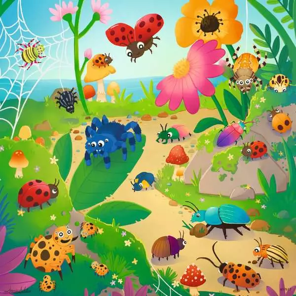 Bugs, Bugs, Bugs - Children's Puzzle, 3 Puzzles x 49 Pieces