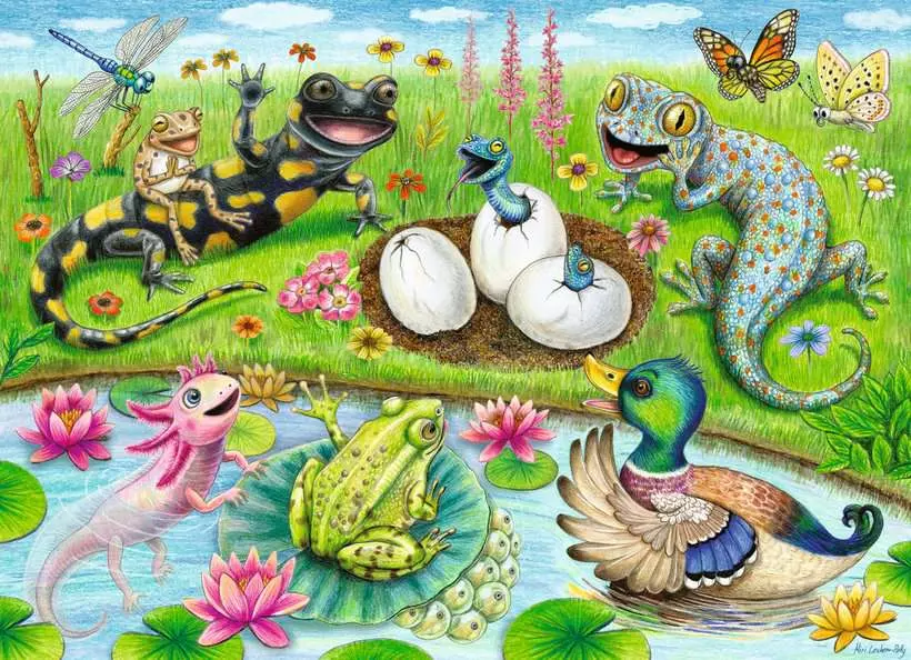 Hello Hatchlings - Children's Puzzle, 60 Pieces