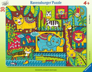Jungle Animal Jumble - Frame Puzzle, 30 Pieces