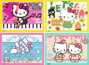 Let's go, Hello Kitty! - Bumper Pack, 4 Puzzles x 100 Pieces (XXL)