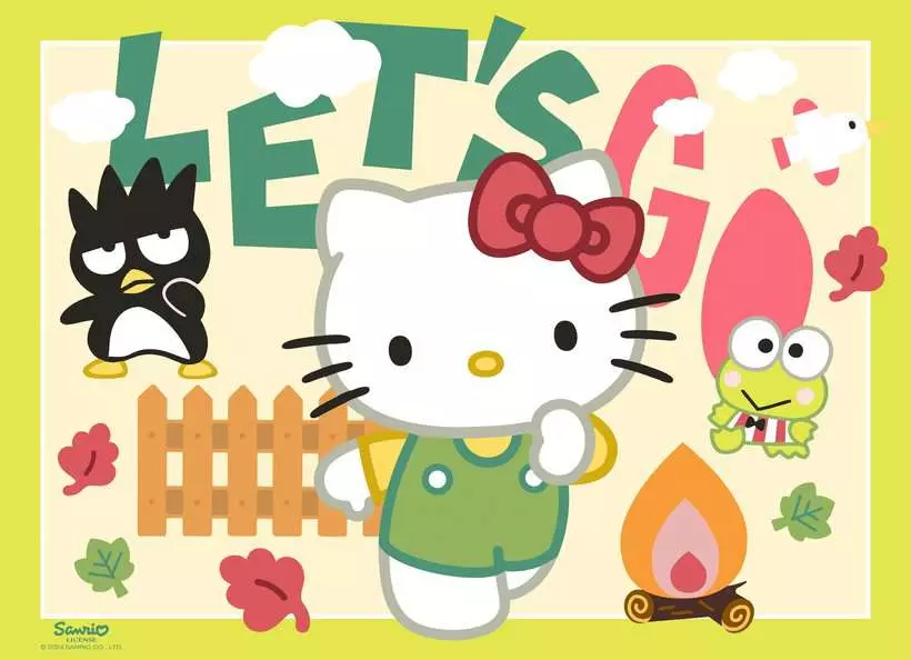Let's go, Hello Kitty! - Bumper Pack, 4 Puzzles x 100 Pieces (XXL)