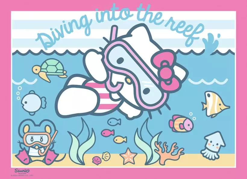 Let's go, Hello Kitty! - Bumper Pack, 4 Puzzles x 100 Pieces (XXL)
