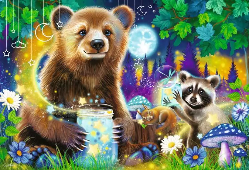 Lovable Woodland Friends - Children's Puzzle, 2 Puzzles x 24 Pieces