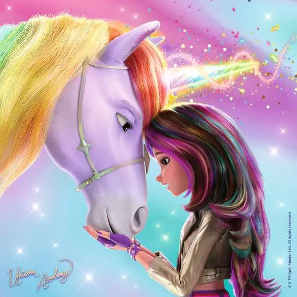 Unicorn Academy: Magic and Friendship - Children's Puzzle, 3 Puzzles x 49 Pieces