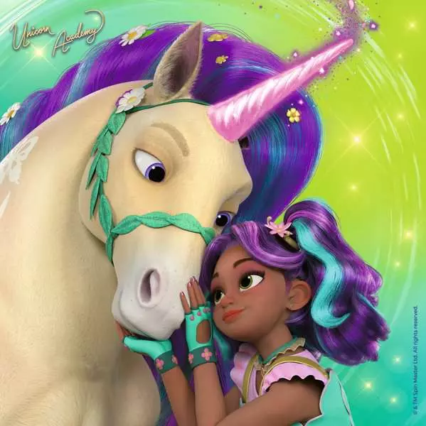 Unicorn Academy: Magic and Friendship - Children's Puzzle, 3 Puzzles x 49 Pieces