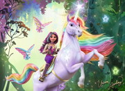 Unicorn Academy: Sophia and Wildstar - Children's Puzzle, 100 Pieces (XXL)