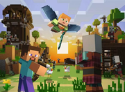 Minecraft: Construction and Adventure - Children's Puzzle, 150 Pieces (XXL)