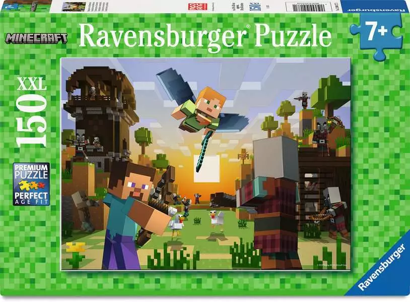 Minecraft: Construction and Adventure - Children's Puzzle, 150 Pieces (XXL)