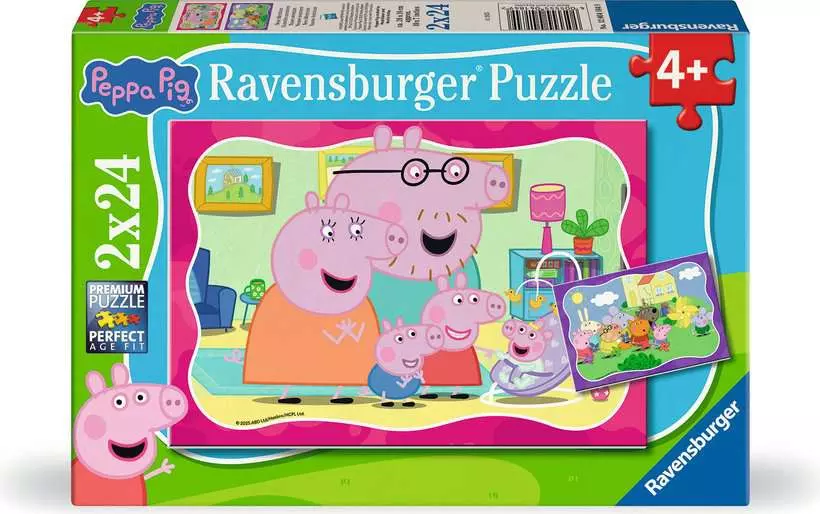 Peppa Pig: New Adventures - Children's Puzzle, 2 Puzzles x 24 Pieces