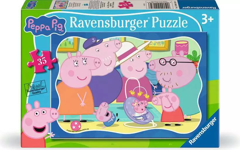 Peppa Pig: My Family! - Children's Puzzle, 35 Pieces