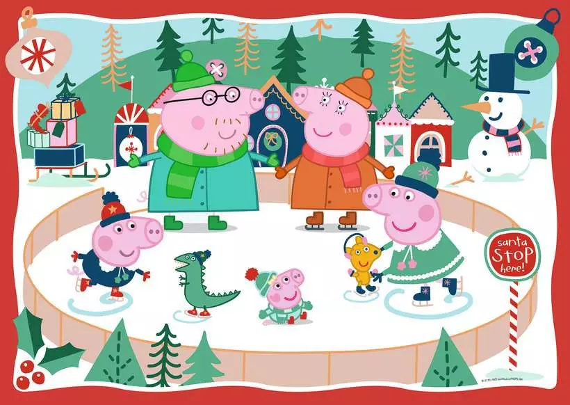 Peppa Pig: Christmas - Giant Floor Puzzle, 24 Pieces