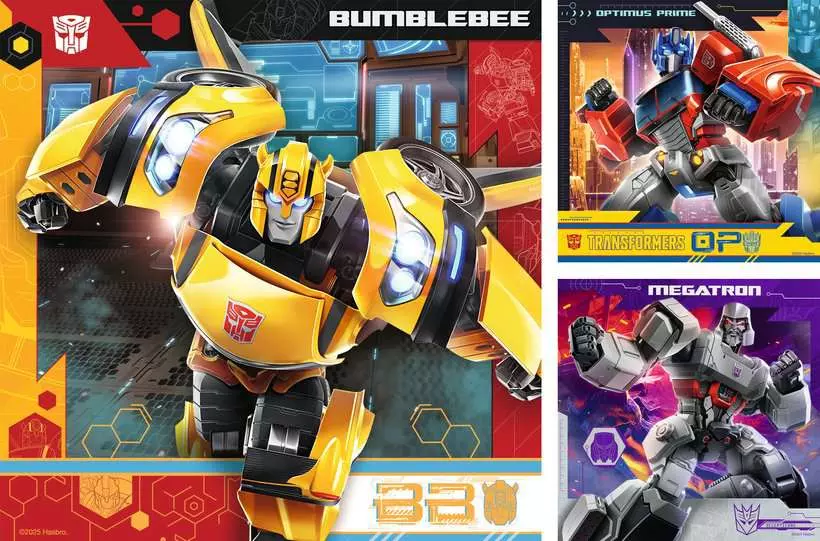 Transformers: Matrix of Leadership - Children's Puzzle, 3 Puzzles x 49 Pieces