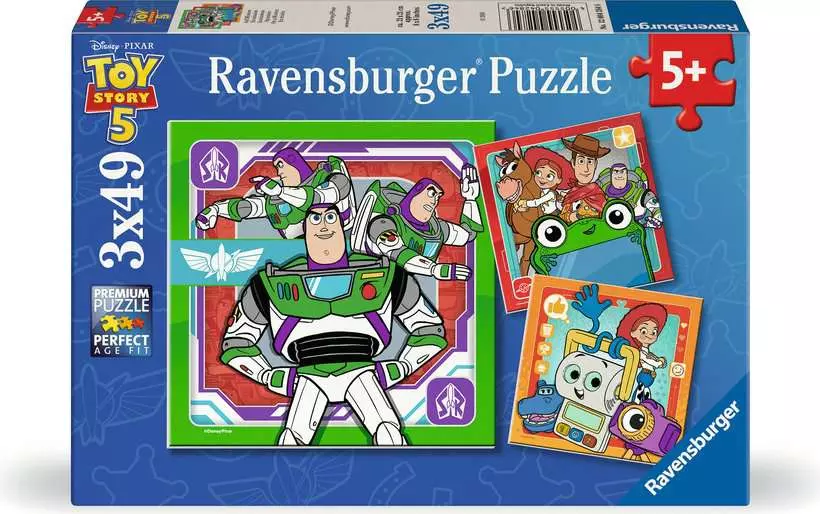 Disney-Pixar Toy Story: On A Mission - Children's Puzzle, 3 Puzzles x 49 Pieces