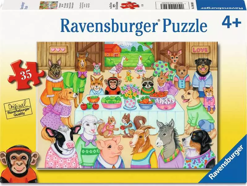 Barn Party - Children's Puzzle, 35 Pieces
