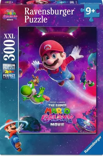Super Mario Galaxy Movie: New Adventures of Super Mario - Children's Puzzle, 300 Pieces (XXL)