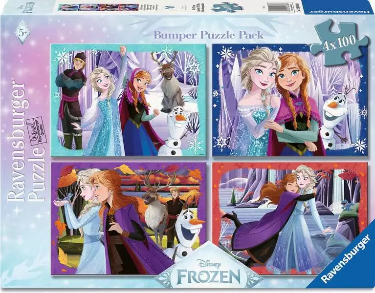 Magical Spirits - Bumper Pack, 4 Puzzles x 100 Pieces (XXL)