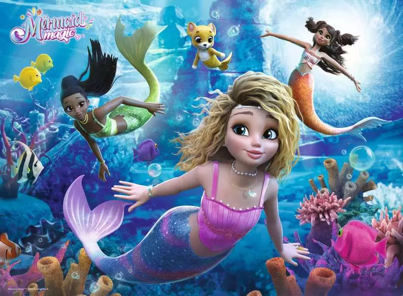 Mermaid Magic - Children's Puzzle, 200 Pieces (XXL)