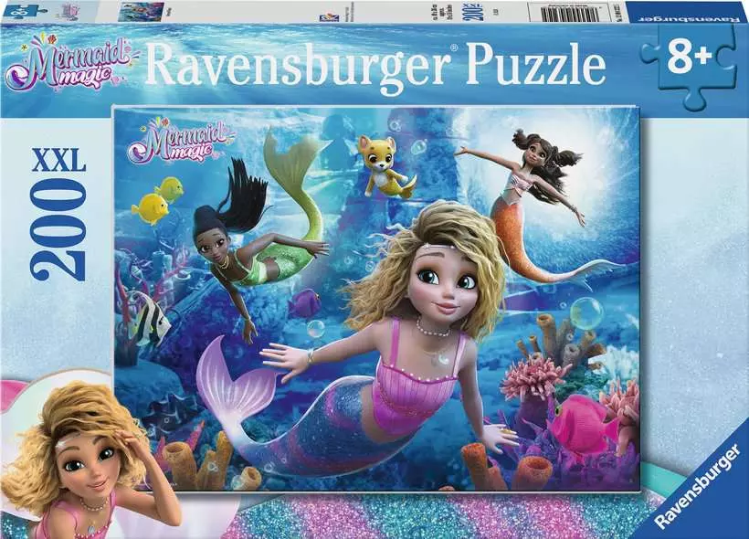Mermaid Magic - Children's Puzzle, 200 Pieces (XXL)