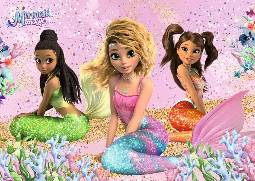 Mermaid Magic - Giant Floor Puzzle, 24 Pieces