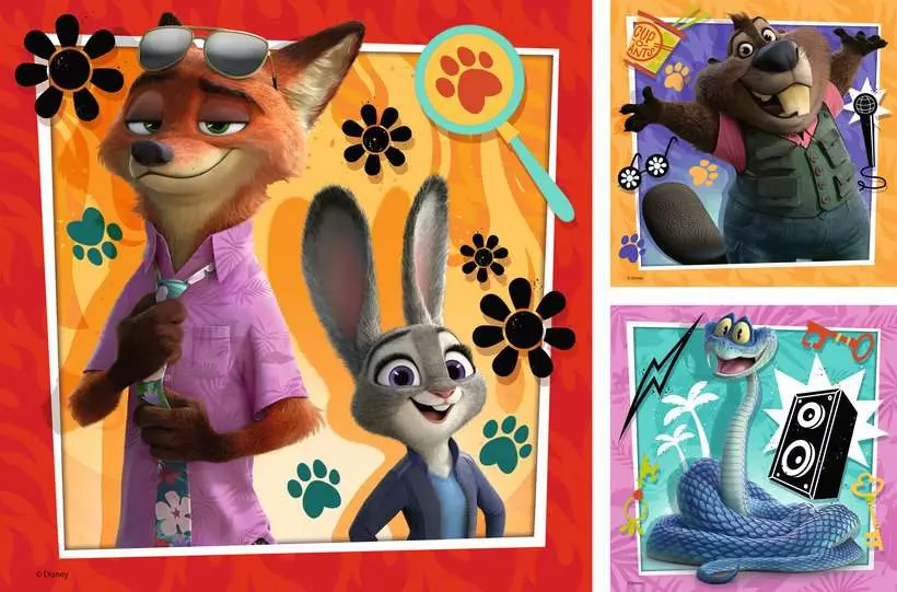 Disney Zoomania 2: A New Mission - Children's Puzzle, 3 Puzzles x 49 Pieces