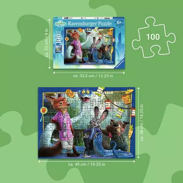Disney Zoomania 2: Back in Zootopia, 100 Pieces (XXL)