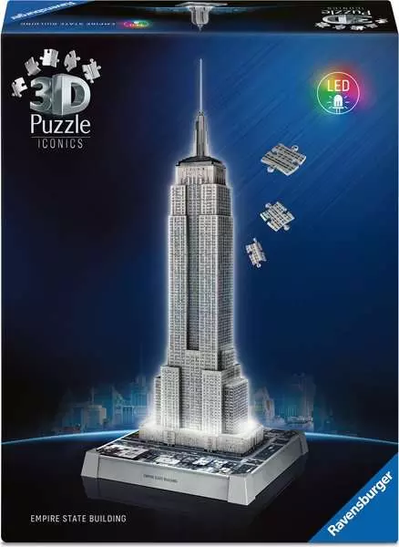 Iconics: Empire State Building with Light - Construction Game, 216 Pieces