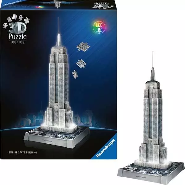 Iconics: Empire State Building with Light - Construction Game, 216 Pieces