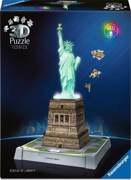 Iconics: Statue of Liberty with Light - Construction Game, 108 Pieces