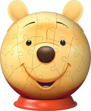 Winnie the Pooh with Ears - 3D Puzzle-Ball, 72 Pieces