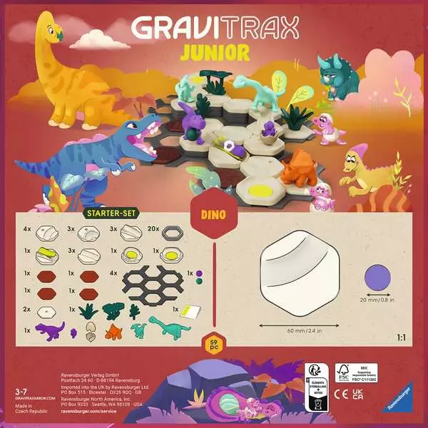 GraviTrax Junior: Dino Starter Set - Construction Game, Small