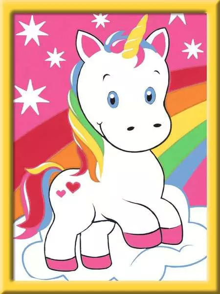 CreArt: Sweet Unicorn - Painting By Numbers, 3 x 5