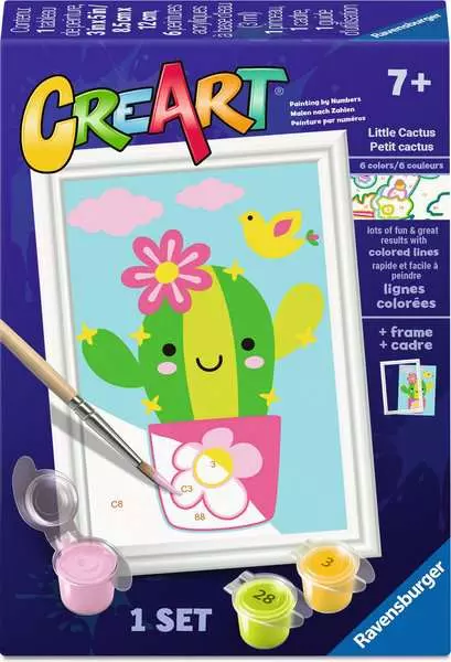 CreArt: Little Cactus - Painting By Numbers, 3 x 5
