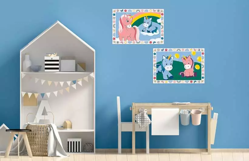 CreArt Junior: Happy Unicorns - Painting By Numbers