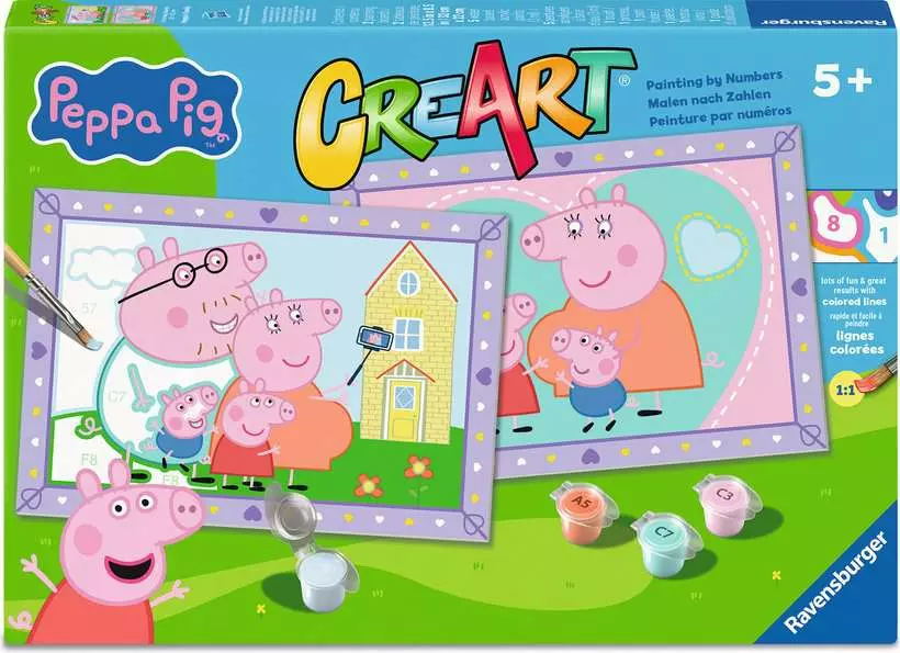CreArt Junior: Peppa Pig - Painting By Numbers