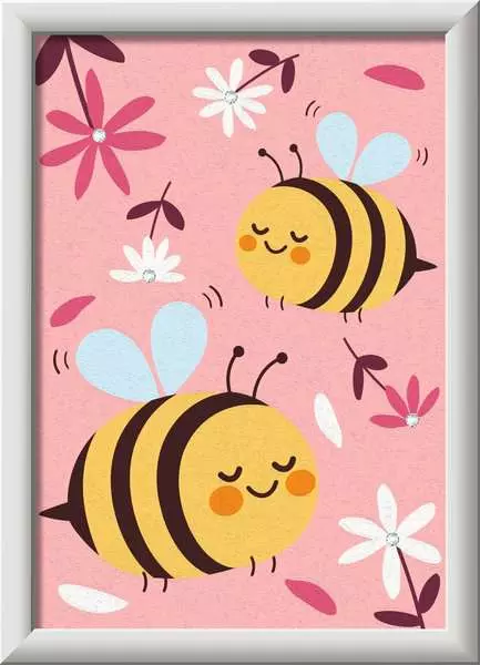 CreArt: Happy Bumblebees - Painting By Numbers, 5 x 7