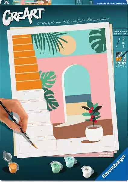 CreArt Adults Trend: Vacation Mode - Painting By Numbers, 10 x 12