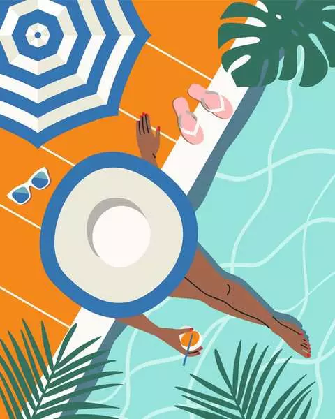 CreArt Adults Trend: Pool Time - Painting By Numbers, 10 x 12