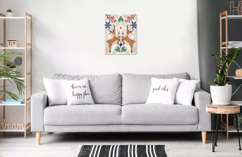 CreArt Adults Trend: Christmas Deer - Painting By Numbers, 10 x 12