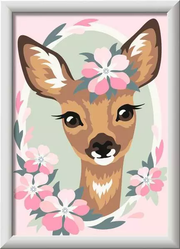 CreArt: Delightful Deer with Gems - Painting By Numbers, 5 x 7