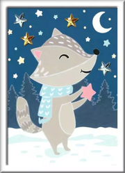 CreArt: Cute Badger - Painting By Numbers, 5 x 7