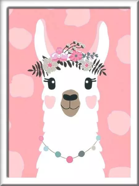 CreArt: No Drama Llama - Painting By Numbers, 7 x 10