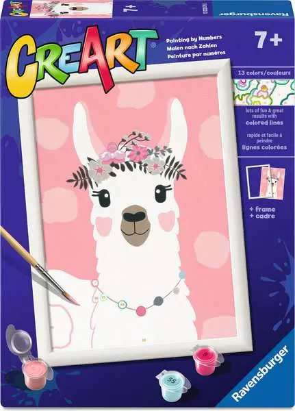 CreArt: No Drama Llama - Painting By Numbers, 7 x 10