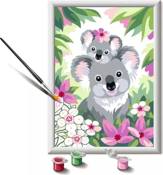 CreArt: Koala Cuties - Painting By Numbers, 7 x 10