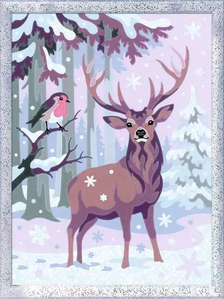 CreArt: Festive Friends - Painting By Numbers, 7 x 10