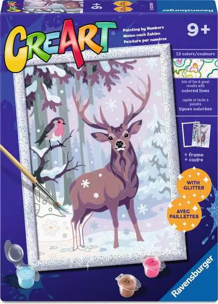CreArt: Festive Friends - Painting By Numbers, 7 x 10